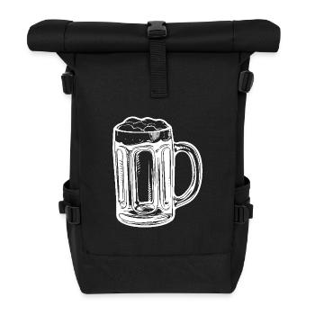 Chope à bière Bière - Sac à dos roll top - noir - Devant