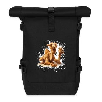 Kamel Bier Lustig - Rolltop Rucksack - Schwarz - Vorne