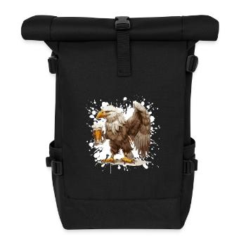 Adler Bier Lustig - Rolltop Rucksack - Schwarz - Vorne