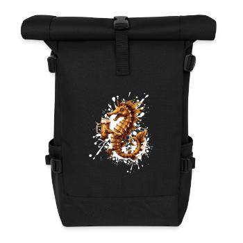 Seahorse Beer Funny - Roll Top Backpack - black - Front