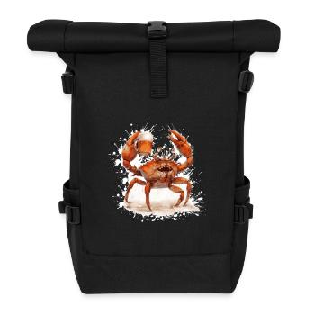Crab Crab Beer Funny - Roll Top Backpack - black - Front