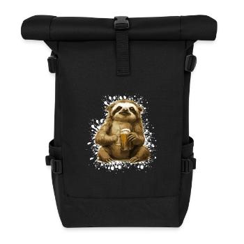 Faul Bier Lustig - Rolltop Rucksack - Schwarz - Vorne