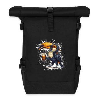 Toucan Bird Beer Funny - Roll Top Backpack - black - Front