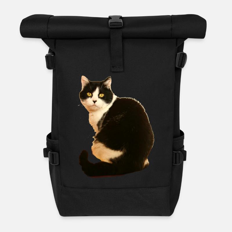 emma - Roll Top Backpack - black