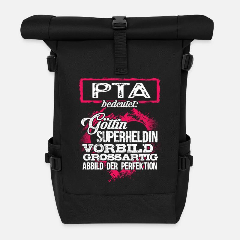 PTA - duden - Rolltop Rucksack - Schwarz