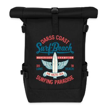 MER BALTIQUE - Cool Darss Surfer Cadeaux Surf Shirts - Sac à dos roll top - noir - Devant