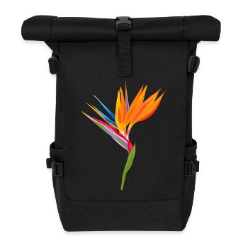 Paradiesvogel Farbenspiel - Rolltop Rucksack - Schwarz - Vorne