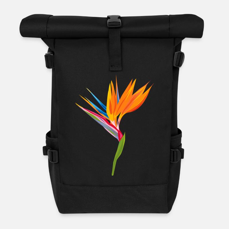 Paradiesvogel Farbenspiel - Rolltop Rucksack - Schwarz