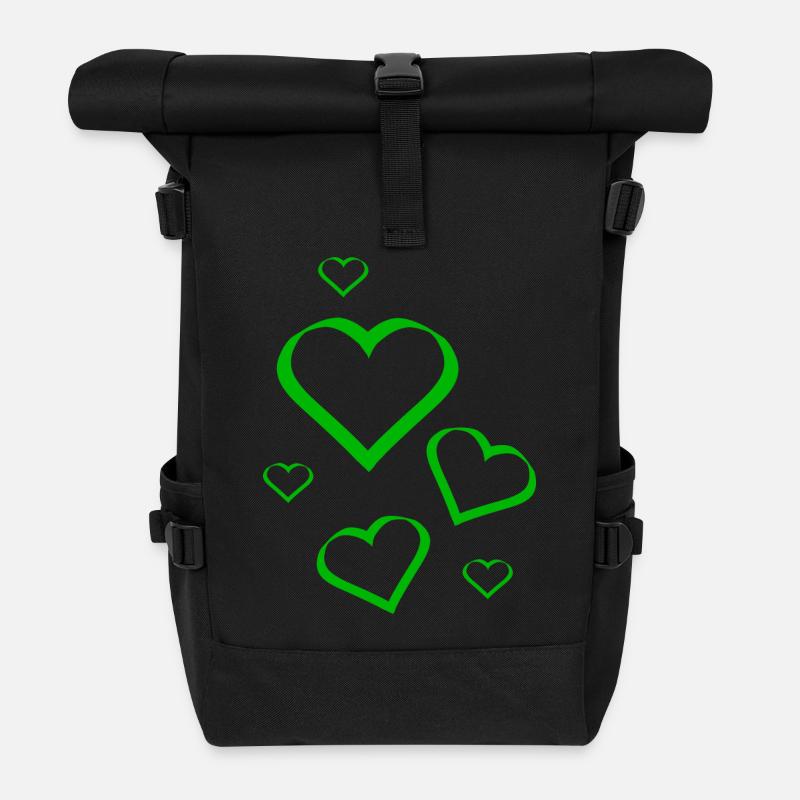 Mother's Day Gift Mother's Day Gift Idea - Roll Top Backpack - black