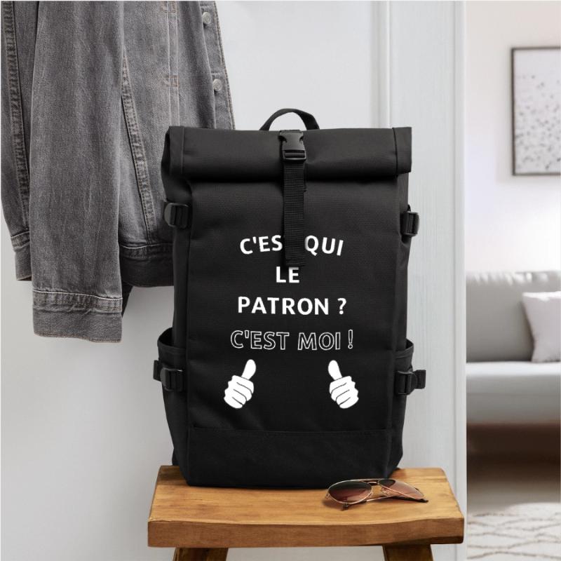 c'est qui le patron c'est moi Sac à dos roll top