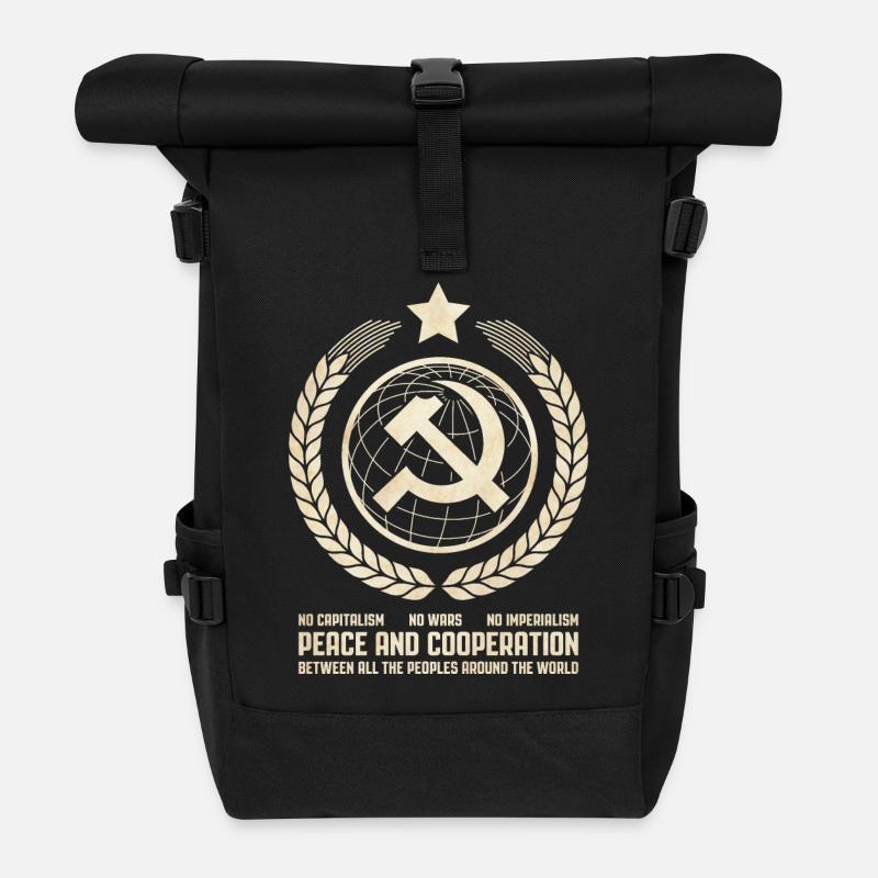 L’internationalisme communiste. - Sac à dos roll top - noir