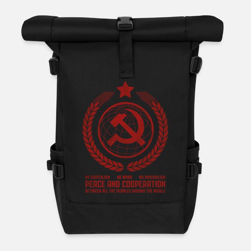 Emblème de l’Unité Mondiale - Sac à dos roll top - noir