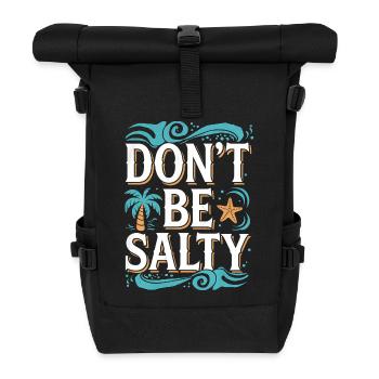 L’ambiance de la plage ne soit pas salée Design - Sac à dos roll top - noir - Devant