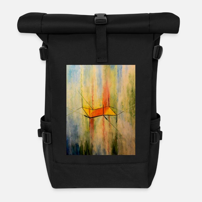 Cyclohexan Stuhl Konformation Zusammensetzung - Rolltop Rucksack - Schwarz