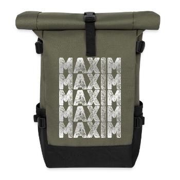 Bruder Maxim - Rolltop Rucksack - Olive/Schwarz - Vorne