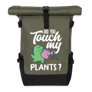 Garten- Und Pflanzenliebhaber Geschenke - Rolltop Rucksack - Olive/Schwarz - Vorne