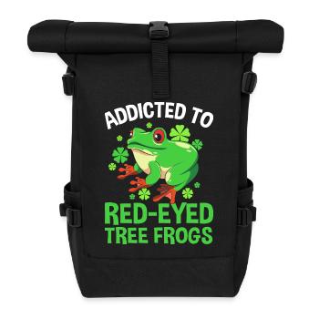 Frog Tree Frog - Roll Top Backpack - black - Front