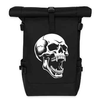 Screaming Skull - Roll Top Backpack - black - Front