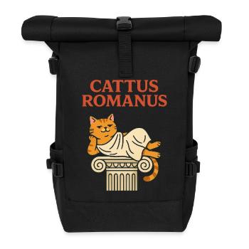 Cattus Romani – Funny Cat Toga Romans T-Shirt - Sac à dos roll top - noir - Devant