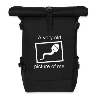 A very old picture of me.   - Roll Top Backpack - black - Front