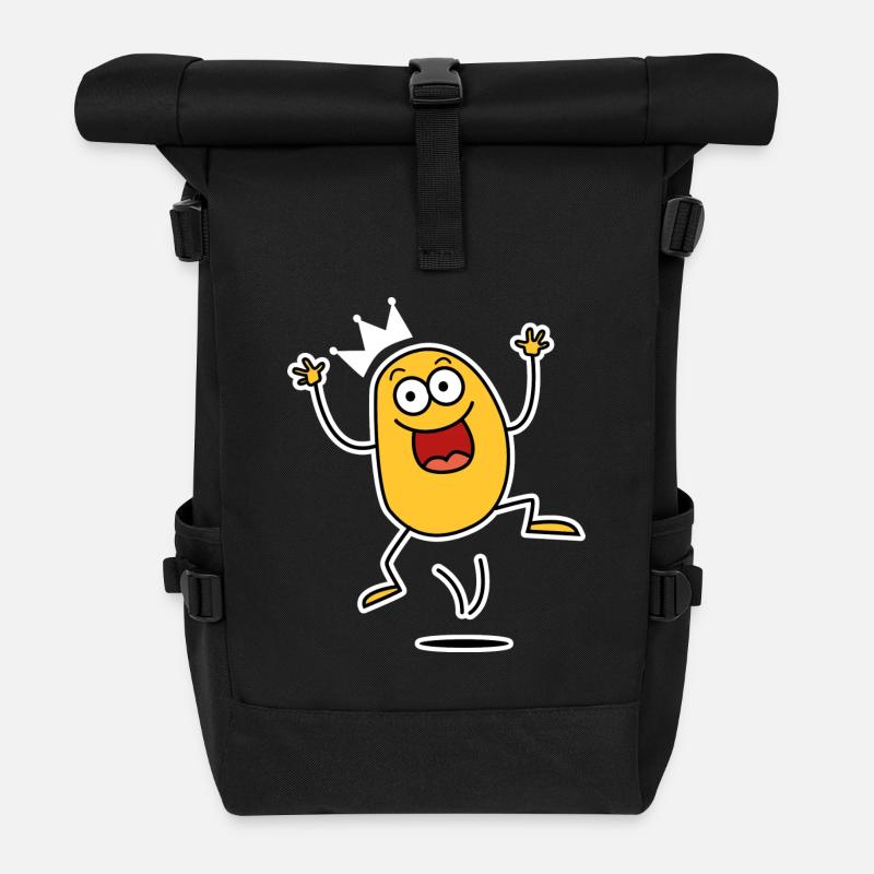 I have the potato - Roll Top Backpack - black