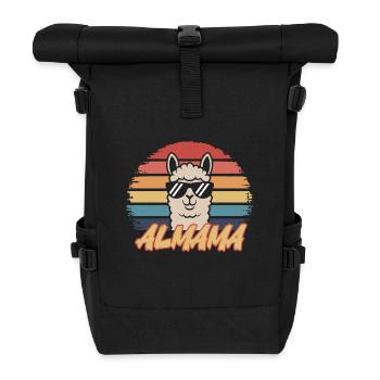 Chemise rétro en alpaga – ALMAMA Design - Sac à dos roll top - noir - Devant