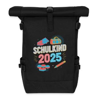 School Child Enrollment 2025 Primary School - Roll Top Backpack - black - Front