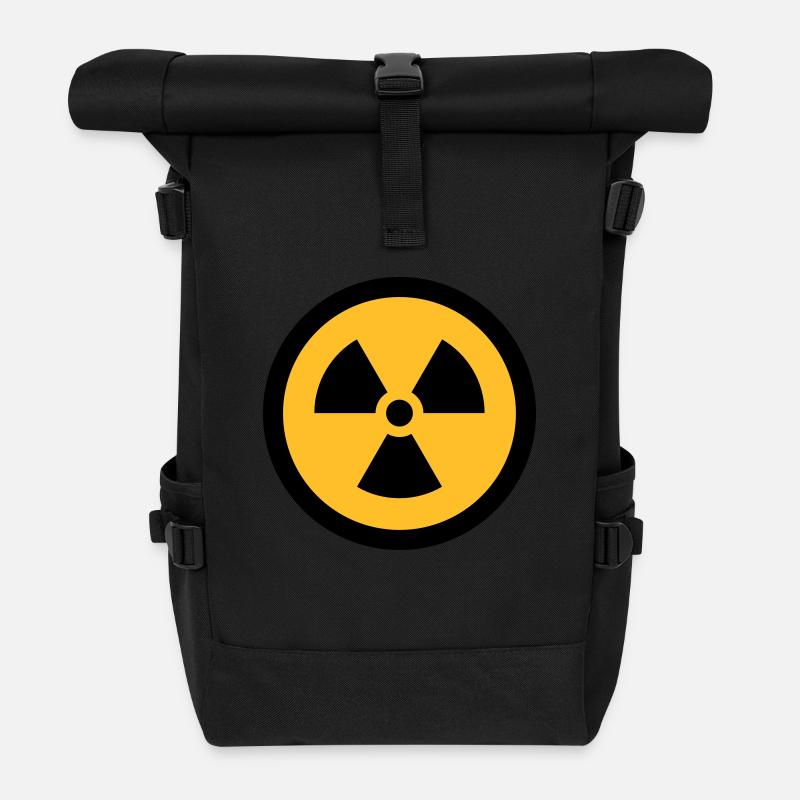 RADIOAKTIV - Rolltop Rucksack - Schwarz