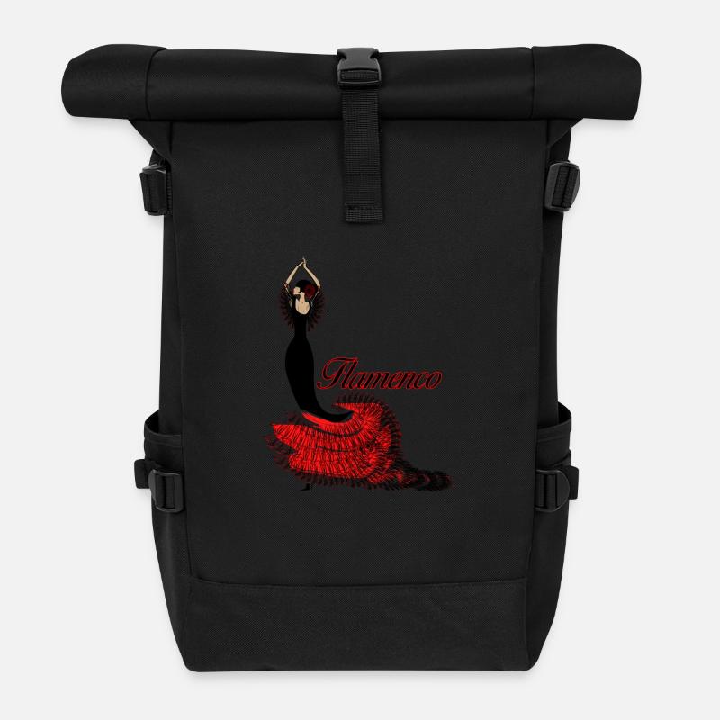 Danseuse de flamenco 2 - Sac à dos roll top - noir