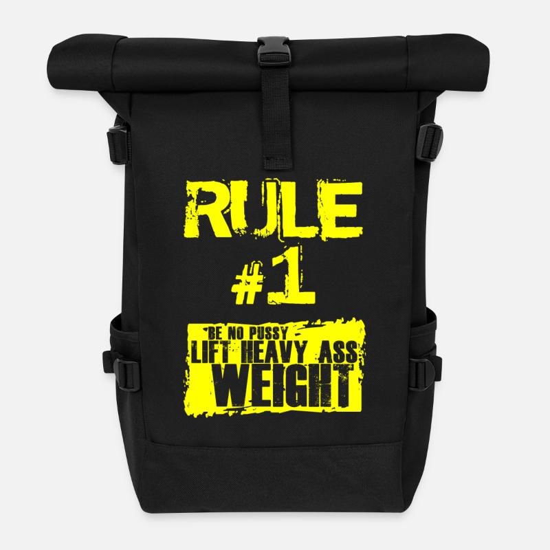 Rule no 1 - Rolltop Rucksack - Schwarz