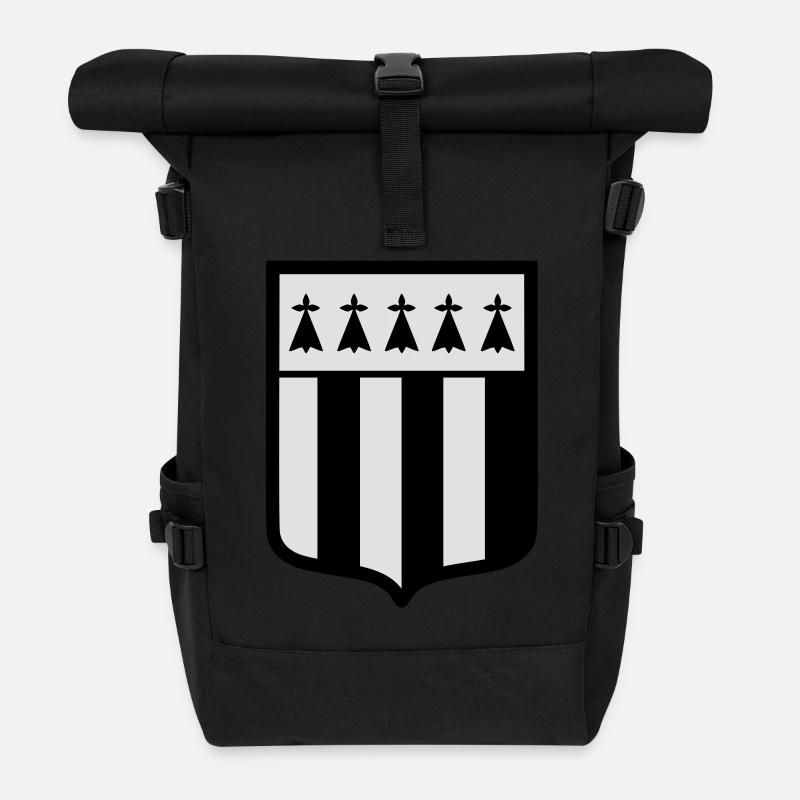 Blason Rennes (K) - Sac à dos roll top - noir