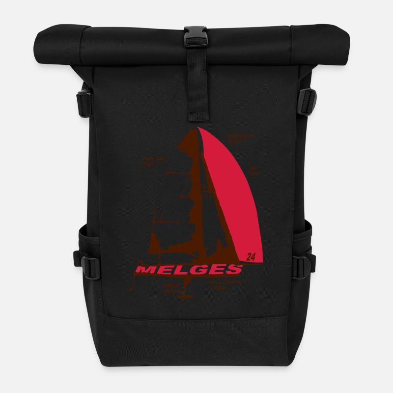 Melges 24 - Rolltop Rucksack - Schwarz