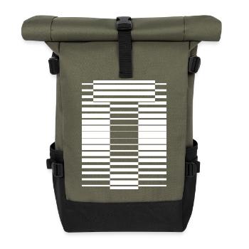 INITIAL T - Roll Top Backpack - olive/black - Front