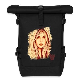 positive mind vibes life, Positive thinking - Roll Top Backpack - black - Front