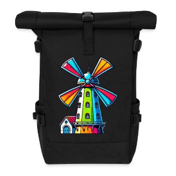 Windmill - Roll Top Backpack - black - Front