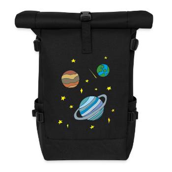 galaxy - Rolltop Rucksack - Schwarz - Vorne