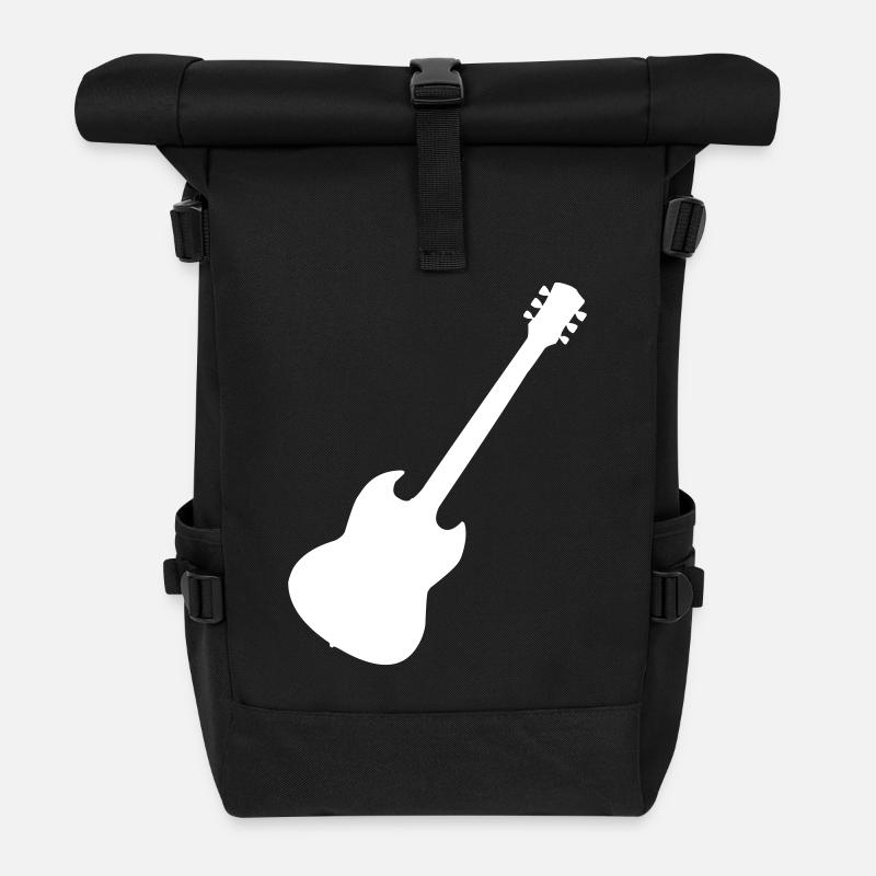 gitarre - Rolltop Rucksack - Schwarz