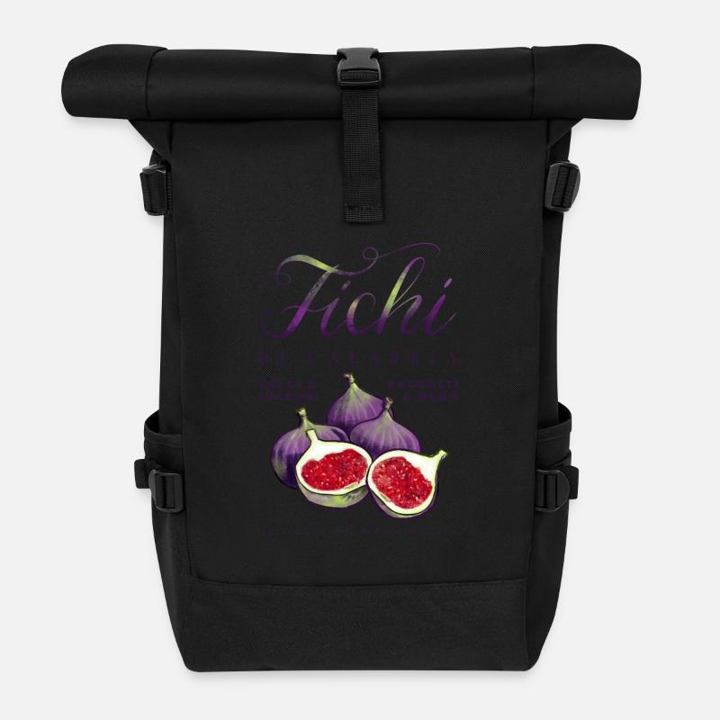 Feigen aus Kalabrien - Rolltop Rucksack - Schwarz
