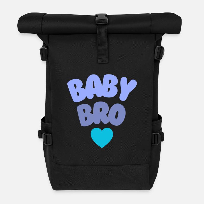 Baby Bro Love - Rolltop Rucksack - Schwarz