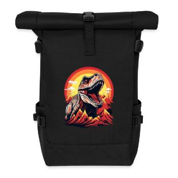 Tyrannosaure - Sac à dos roll top - noir - Devant
