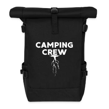 Camping Crew - Rolltop Rucksack - Schwarz - Vorne