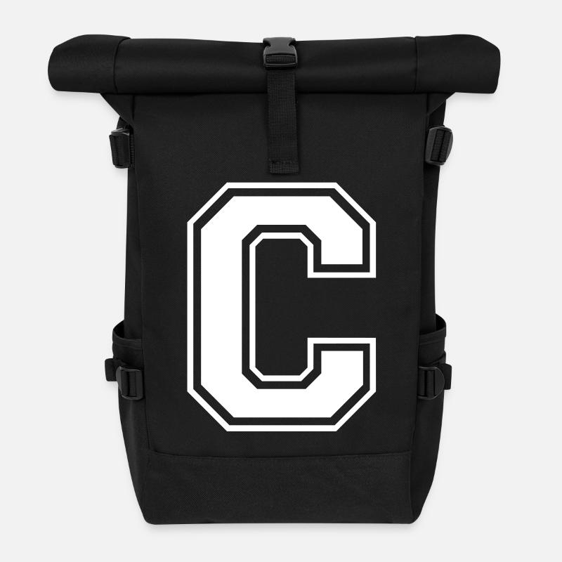 c - Rolltop Rucksack - Schwarz