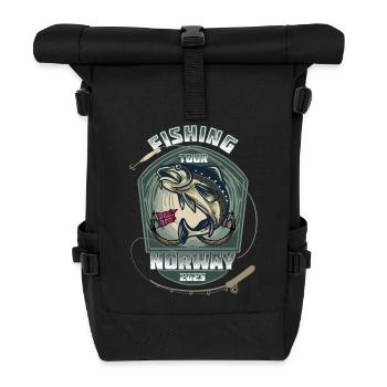 Norway Fishing Tour 2023 - Roll Top Backpack - black - Front