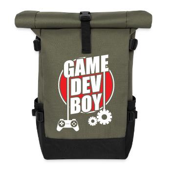 Game developer - Roll Top Backpack - olive/black - Front