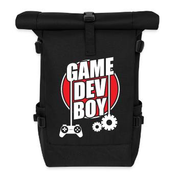Spielentwickler - Rolltop Rucksack - Schwarz - Vorne