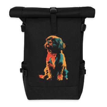 Silhouette Shi Tzu Colorée Vintage - Sac à dos roll top - noir - Devant