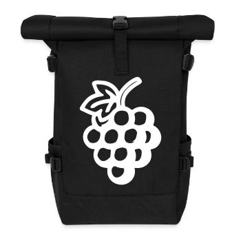 Grapes Grapes Symbol - Roll Top Backpack - black - Front