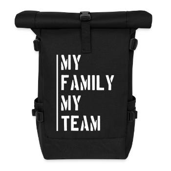 Dicton de l’équipe familiale - Sac à dos roll top - noir - Devant