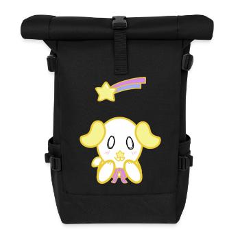 KawaiiDOGGOS - Twinkle "Shooting Star" print - Roll Top Backpack - black - Front