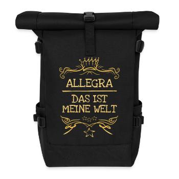 Allegra comme nom de fille - Sac à dos roll top - noir - Devant